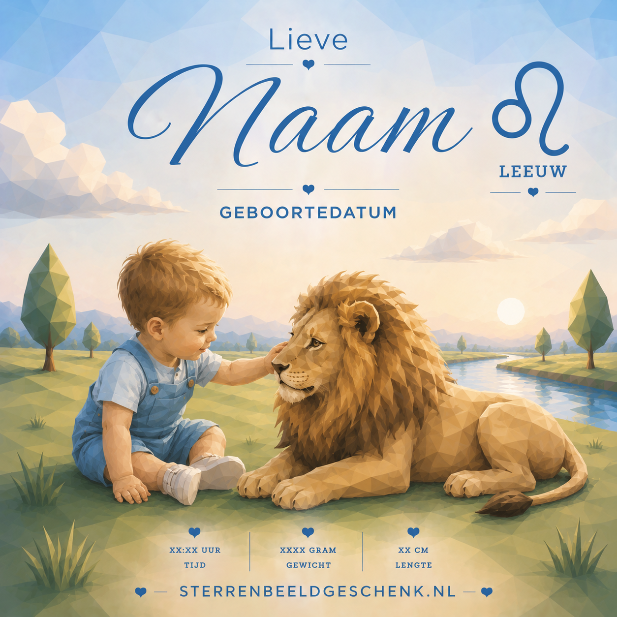 Leeuw met symbool