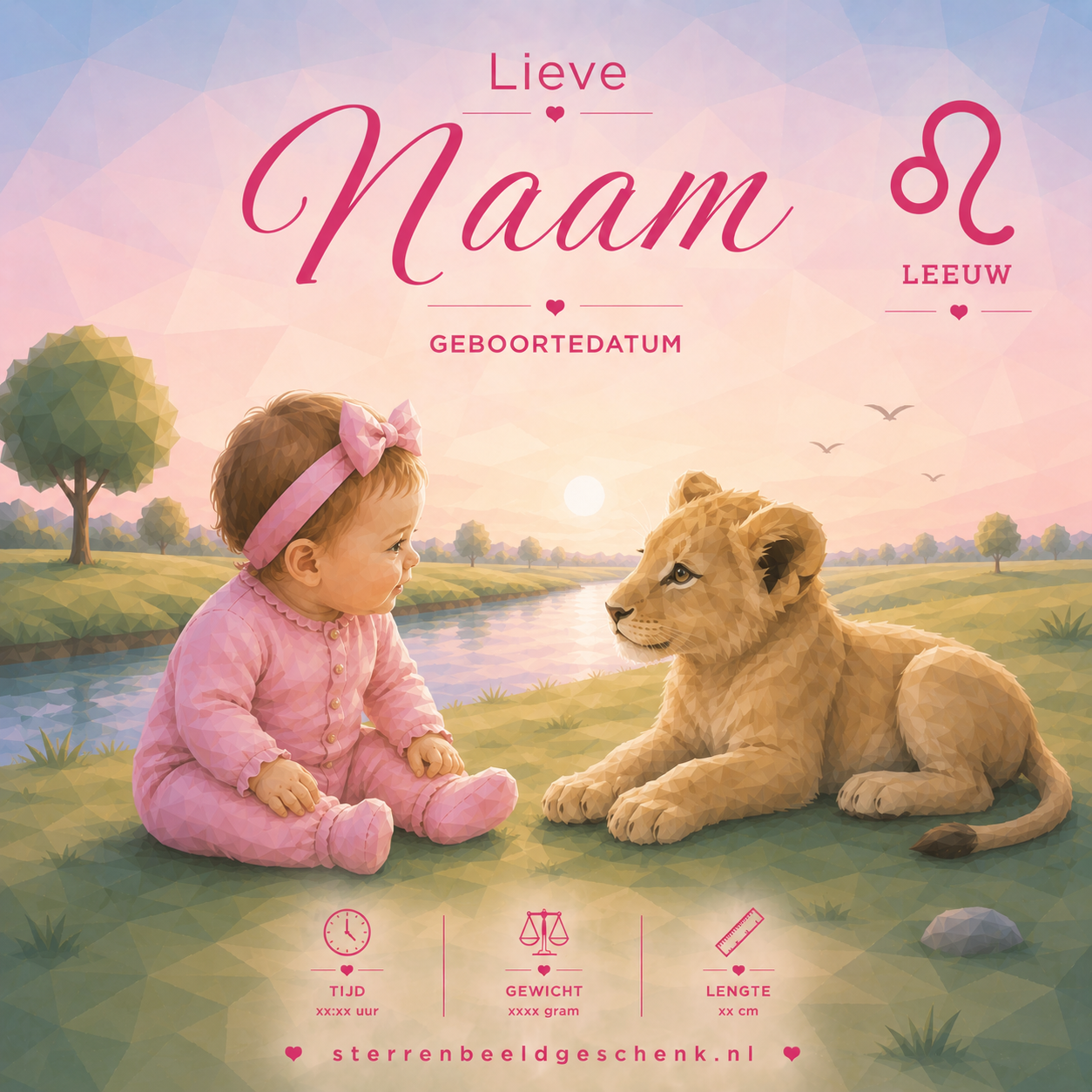 Leeuw met symbool
