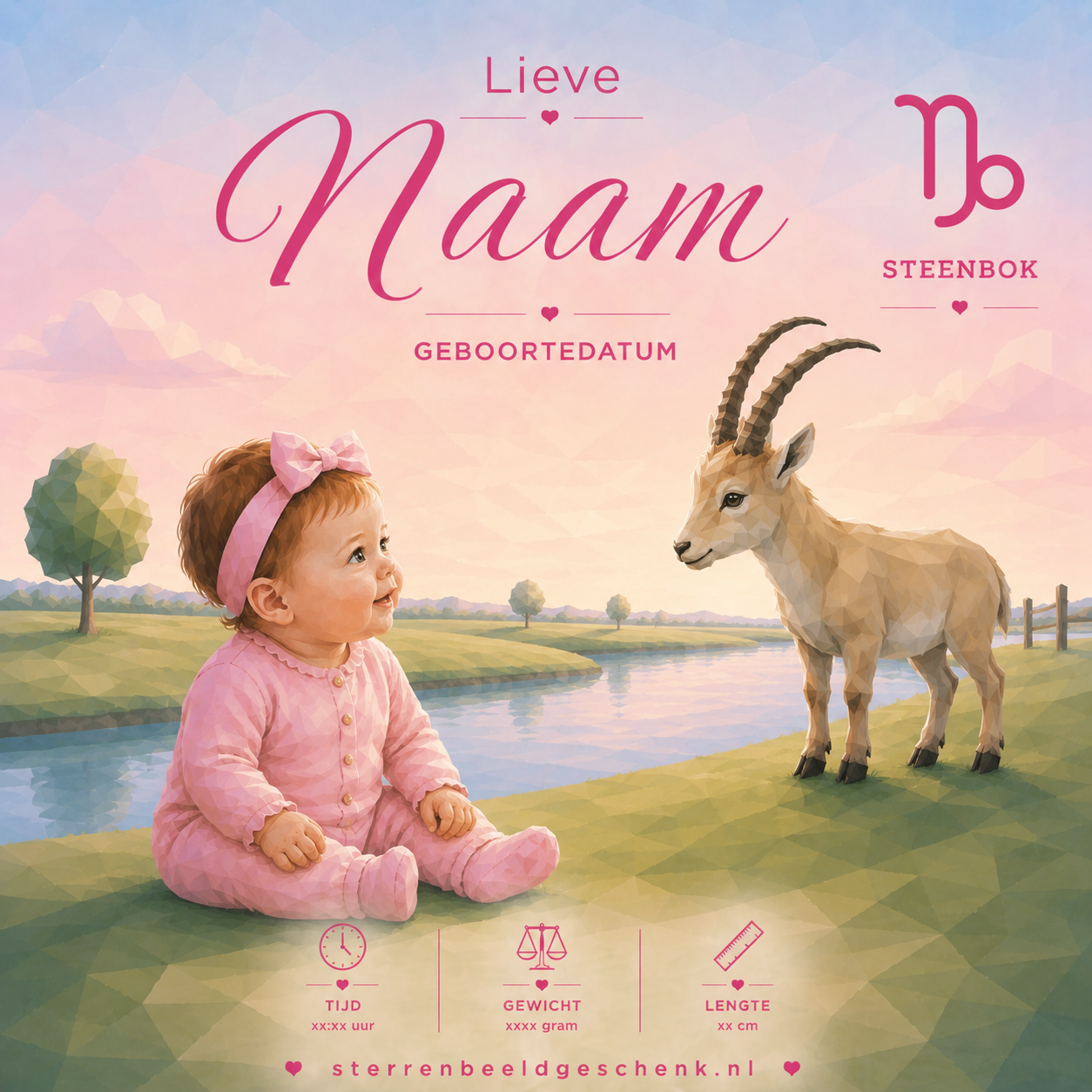 Steenbok met symbool