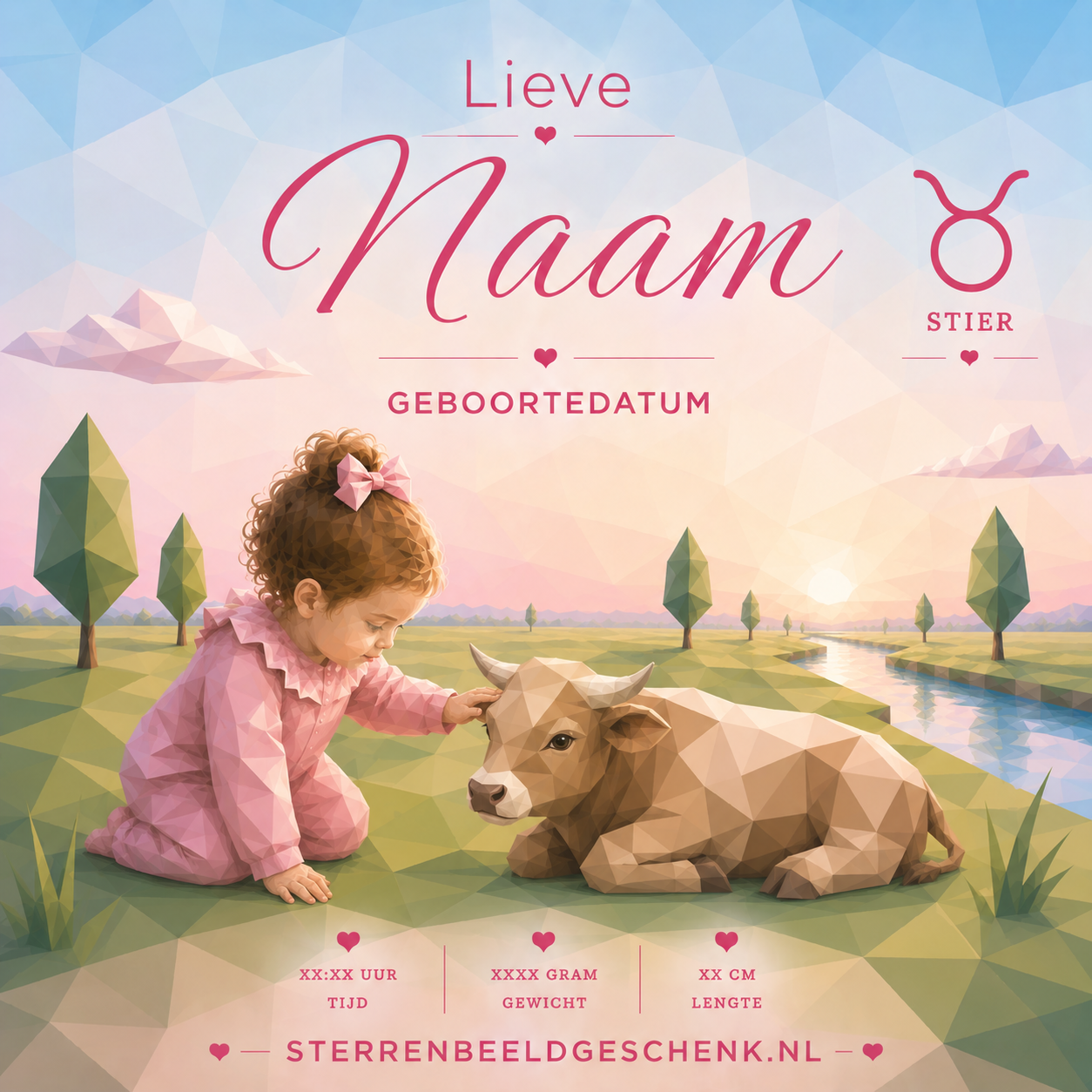 Stier met symbool