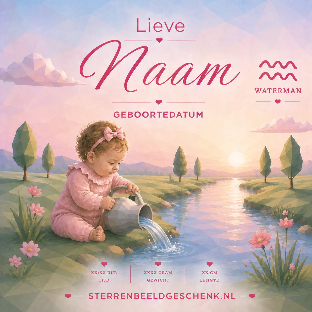 Waterman met symbool