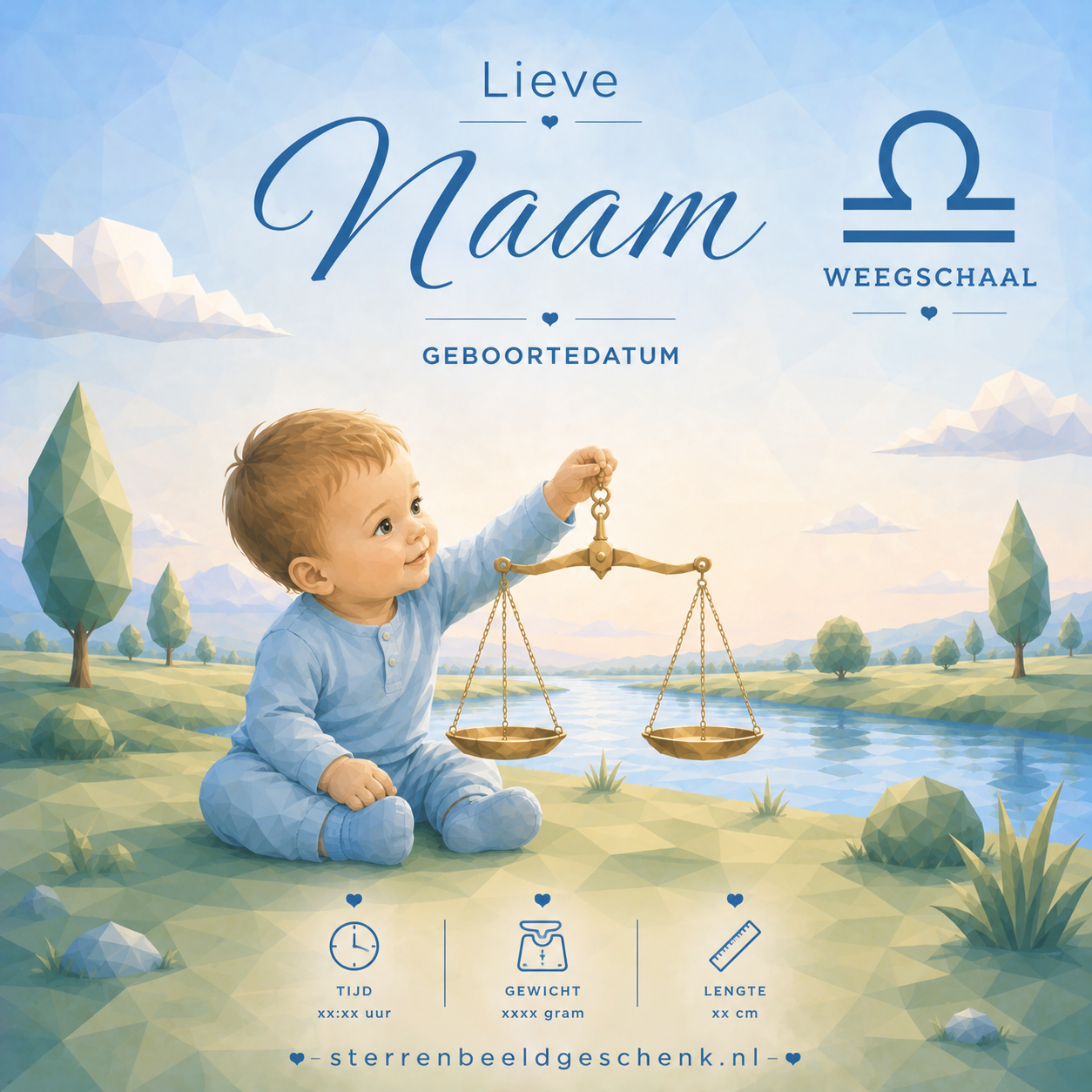 Tweeling met symbool